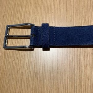 Cole Haan men’s suede belt (36) (Navy)